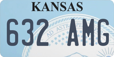 KS license plate 632AMG