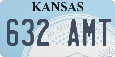 KS license plate 632AMT