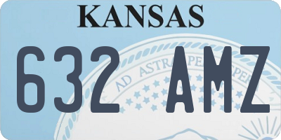 KS license plate 632AMZ