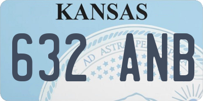 KS license plate 632ANB