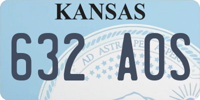 KS license plate 632AOS