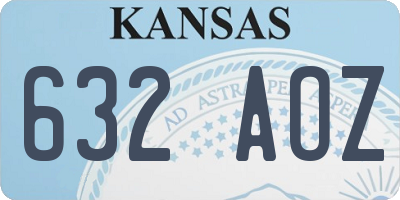 KS license plate 632AOZ