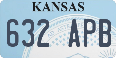 KS license plate 632APB