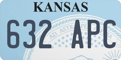 KS license plate 632APC