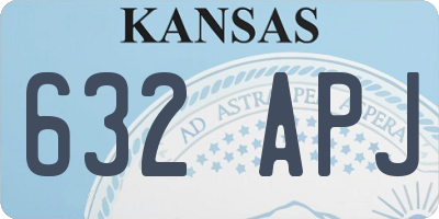 KS license plate 632APJ
