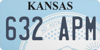KS license plate 632APM