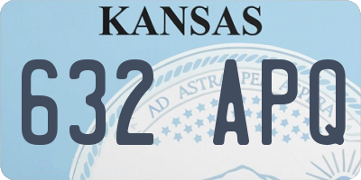 KS license plate 632APQ