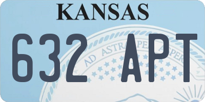 KS license plate 632APT