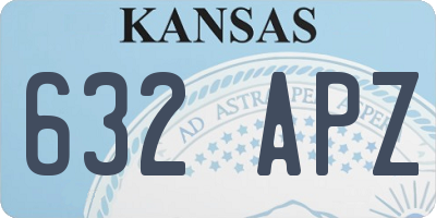 KS license plate 632APZ