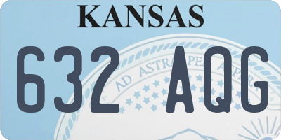 KS license plate 632AQG
