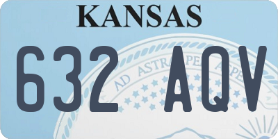 KS license plate 632AQV