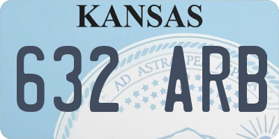 KS license plate 632ARB