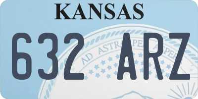 KS license plate 632ARZ