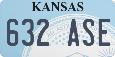 KS license plate 632ASE