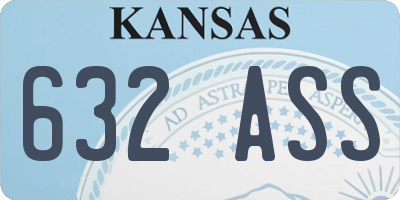 KS license plate 632ASS