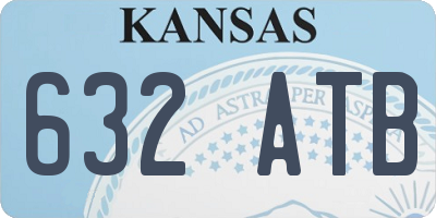 KS license plate 632ATB