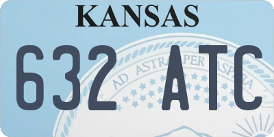 KS license plate 632ATC