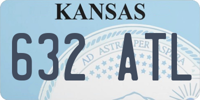 KS license plate 632ATL