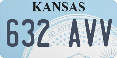 KS license plate 632AVV