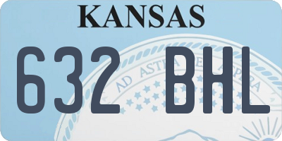 KS license plate 632BHL