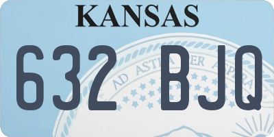 KS license plate 632BJQ
