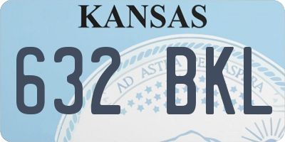 KS license plate 632BKL