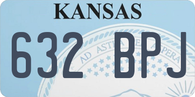 KS license plate 632BPJ