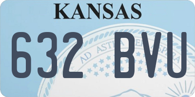 KS license plate 632BVU