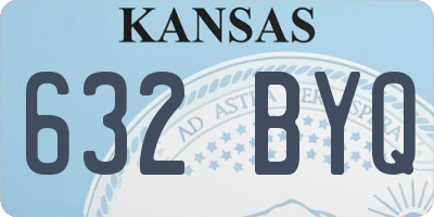KS license plate 632BYQ