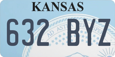 KS license plate 632BYZ