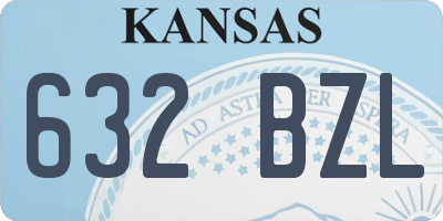 KS license plate 632BZL