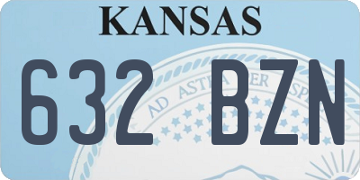 KS license plate 632BZN