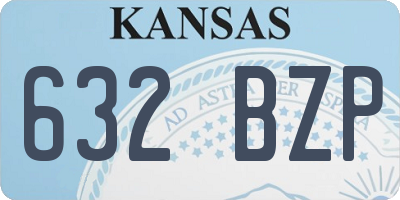 KS license plate 632BZP