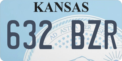 KS license plate 632BZR