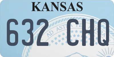 KS license plate 632CHQ