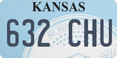 KS license plate 632CHU