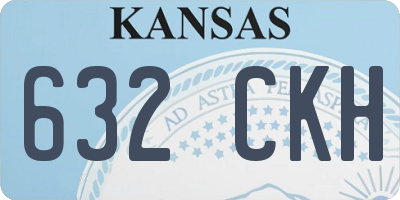KS license plate 632CKH