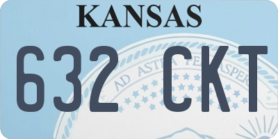 KS license plate 632CKT