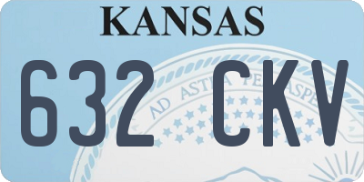 KS license plate 632CKV