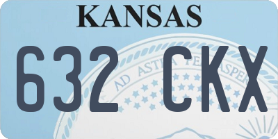 KS license plate 632CKX