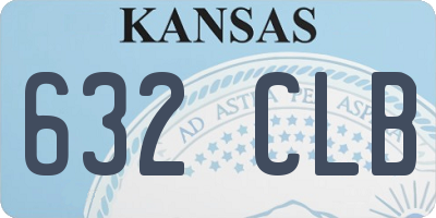 KS license plate 632CLB