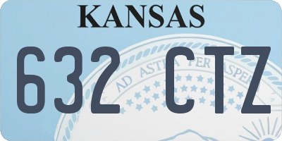 KS license plate 632CTZ