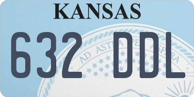 KS license plate 632DDL