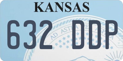 KS license plate 632DDP