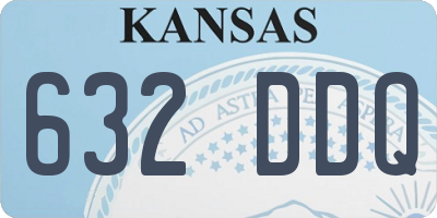KS license plate 632DDQ