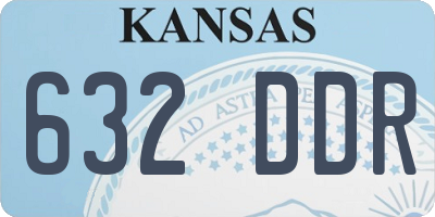 KS license plate 632DDR