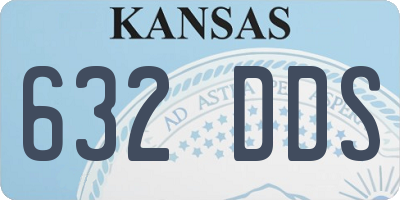 KS license plate 632DDS