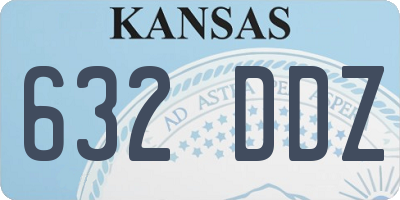 KS license plate 632DDZ