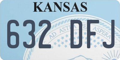 KS license plate 632DFJ