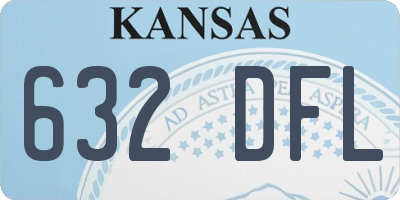 KS license plate 632DFL
